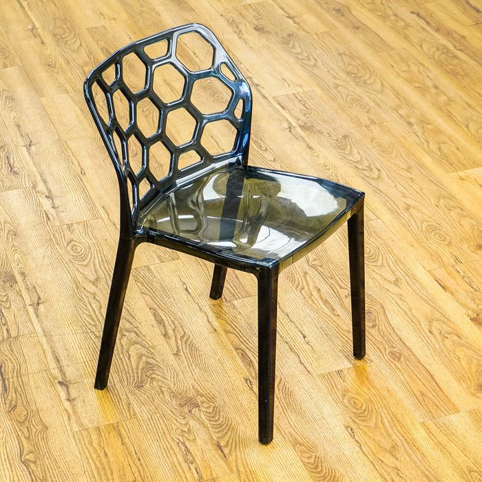 19-Inch Wide HexaForm Black Accent Chair
