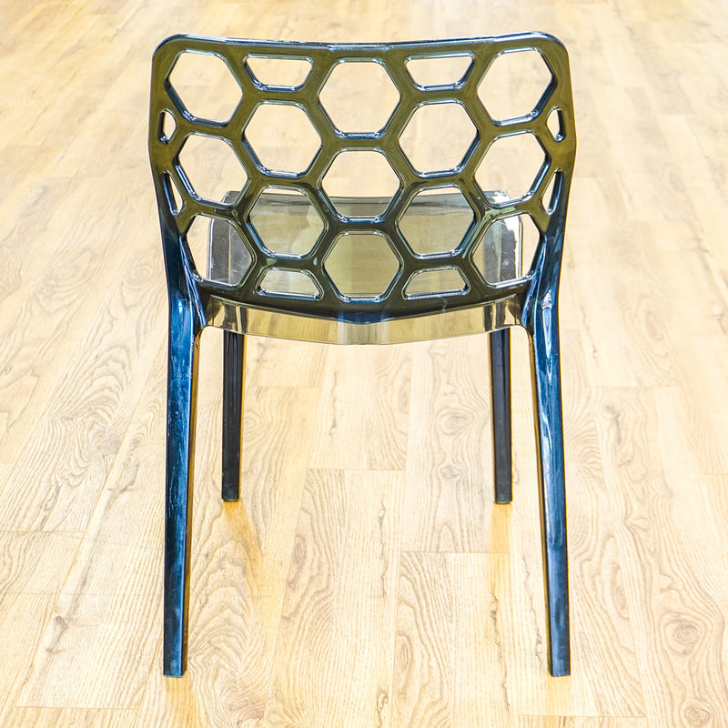 19-Inch Wide HexaForm Black Accent Chair