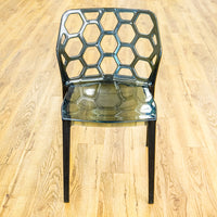 19-Inch Wide HexaForm Black Accent Chair