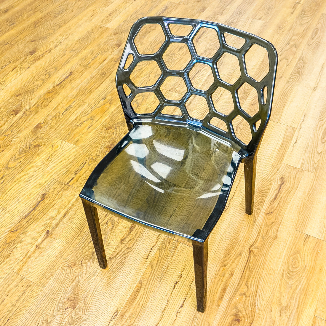 19-Inch Wide HexaForm Black Accent Chair