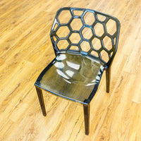 19-Inch Wide HexaForm Black Accent Chair