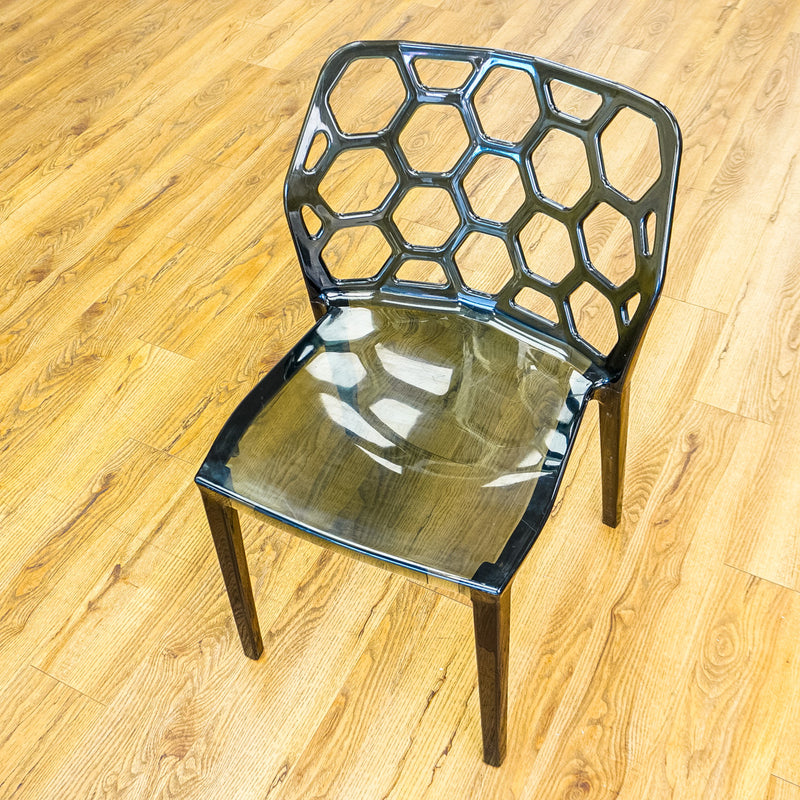 19-Inch Wide HexaForm Black Accent Chair