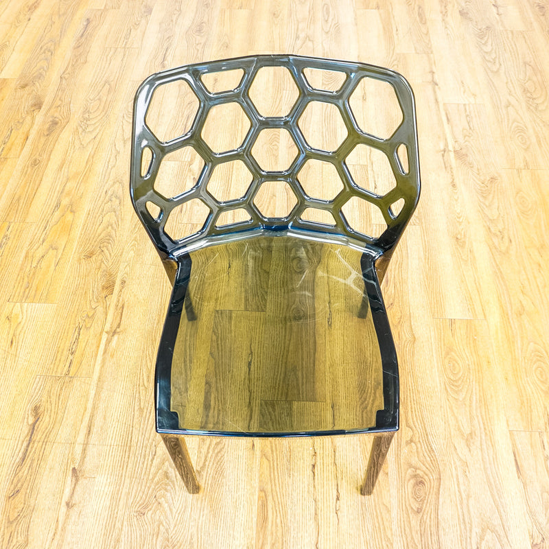 19-Inch Wide HexaForm Black Accent Chair