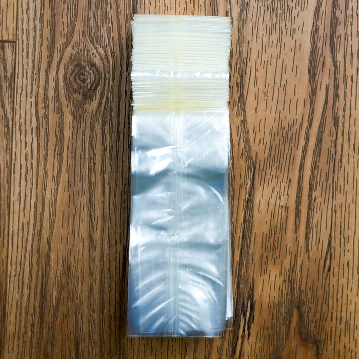 Polypropylene Cello Bags – 1.2 mil, Gusseted 2.75×2.6×9.25-Inch, 100-pack, 46-113-C1