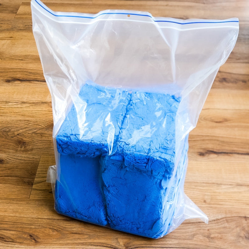 RONCO NE1 Ultra Blue Nitrile Exam Glove Bulk Pack of 1000, Extra Large, 721XL