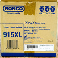 RONCO RIVA 4 Blue Nitrile Gloves, Dispenser Pack of 100, Extra-Large, Powder-Free, 915XL