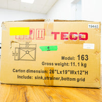TECO 23x16x10-Inch Undermount Sink in Stainless Steel – APR-163
