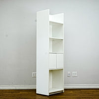 71-Inch Tall White Multi-Compartment Storage Cabinet
