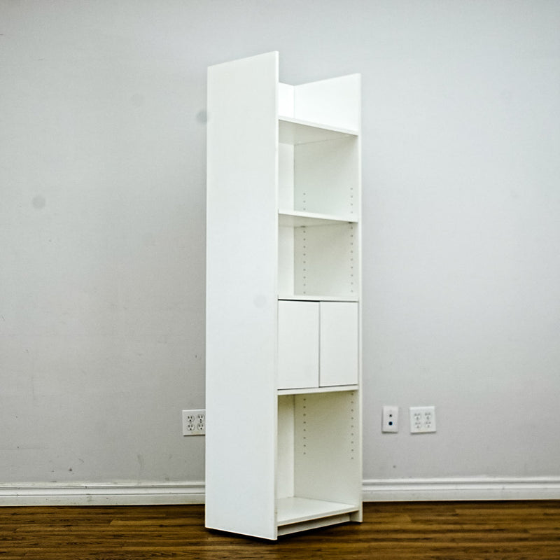 71-Inch Tall White Multi-Compartment Storage Cabinet