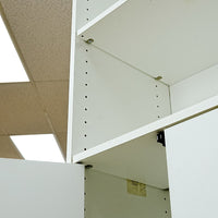 71-Inch Tall White Multi-Compartment Storage Cabinet