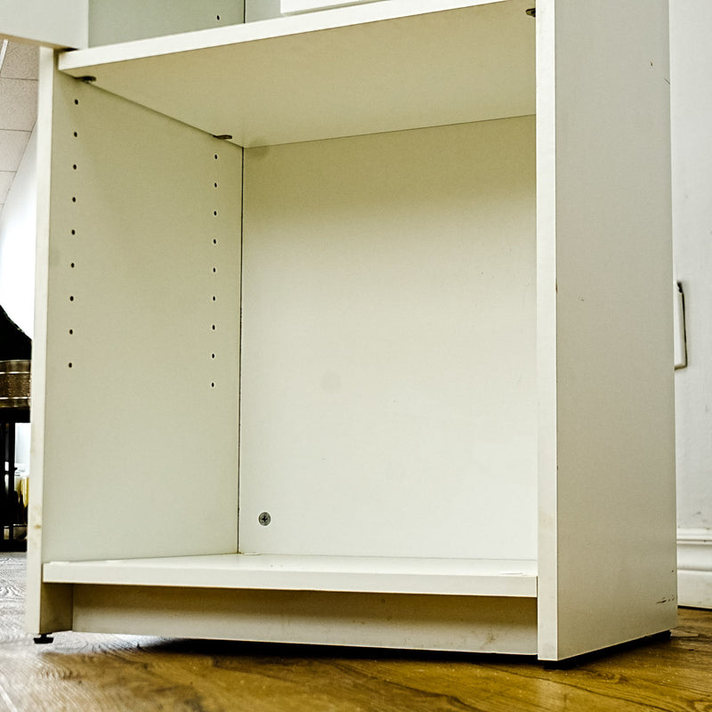 71-Inch Tall White Multi-Compartment Storage Cabinet