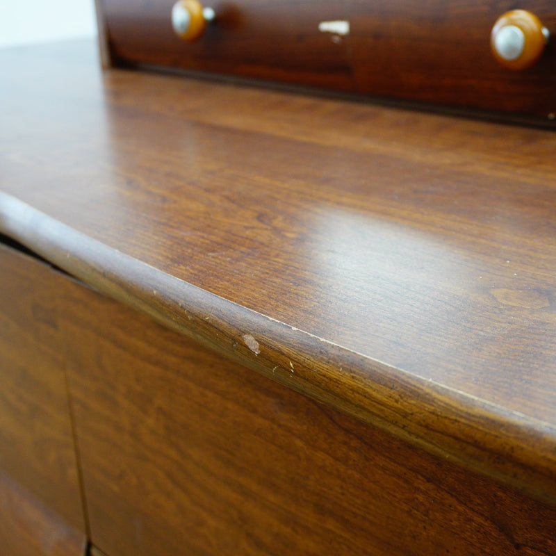 51x19x30-Inch 8‑Drawer Wood Dresser with 28x6x42-Inch Mirror