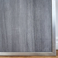 62×32-in. Reversible Grey-Tones Laminate Table with Collapsible Metal Frame