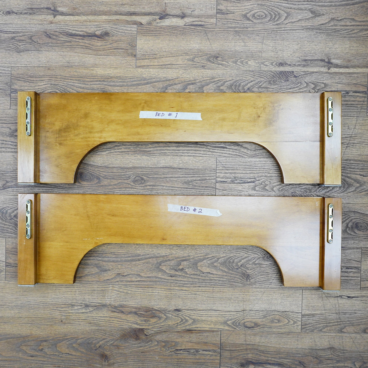 42 x 78 x 29-Inch – Light Wood Slatted Bed Frame