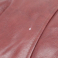 2-Seater Sofa in Maroon Leather – 66x32x32-Inch