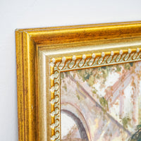 29x35-Inch Framed Artwork Courtyard Landscape