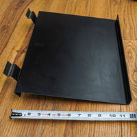 Metal Frame Rolling Slatwall with 9 Document Shelves Each Side