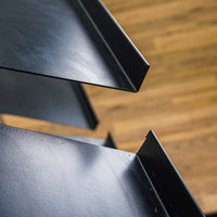 Metal Frame Rolling Slatwall with 9 Document Shelves Each Side