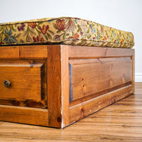 48-Inch Square Spacious Ottoman With Storage Drawers