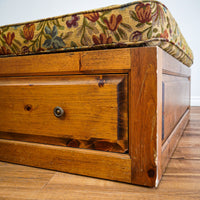 48-Inch Square Spacious Ottoman With Storage Drawers