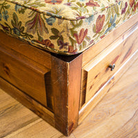 48-Inch Square Spacious Ottoman With Storage Drawers