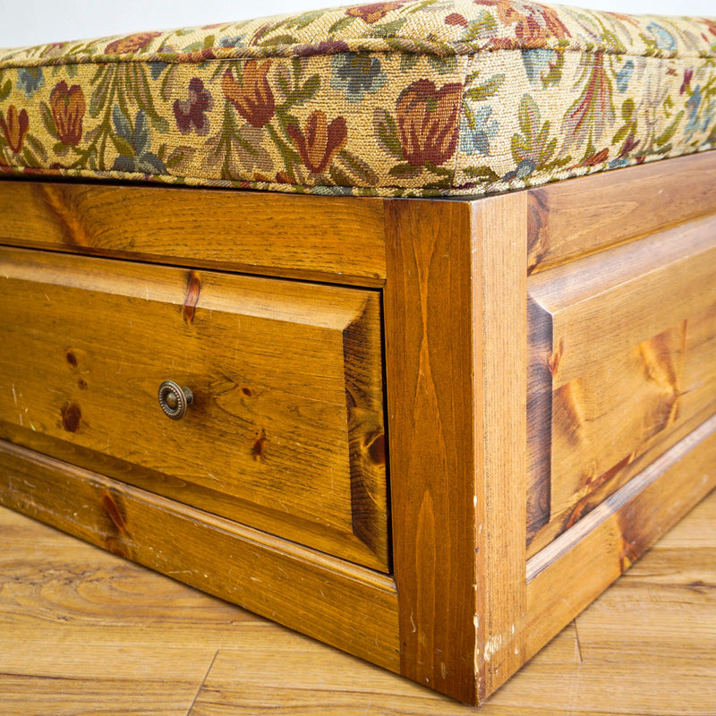 48-Inch Square Spacious Ottoman With Storage Drawers