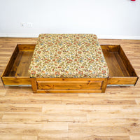 48-Inch Square Spacious Ottoman With Storage Drawers