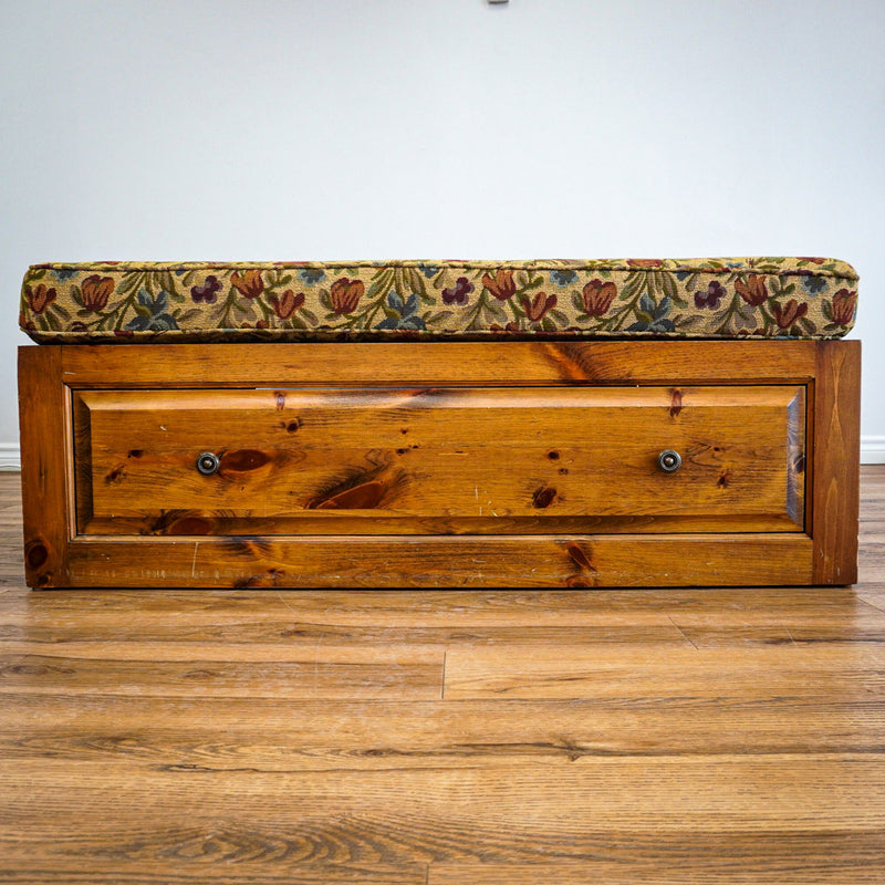 48-Inch Square Spacious Ottoman With Storage Drawers