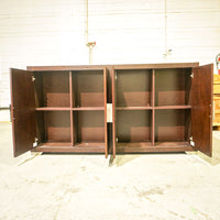 70-Inch Brown 4-Door Cabinet