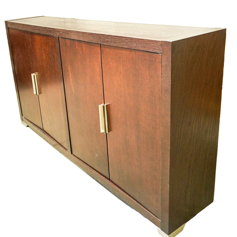 70-Inch Brown 4-Door Cabinet