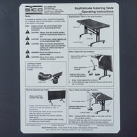 Sophisticate Catering Table — 71.5x31x36.25-Inch