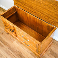 45-Inch W Hardwood Storage Chest with Organizer