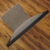 17.5-Inch W Side Chair with Bronze Frame and Patterned Upholstery