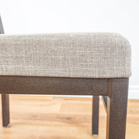 17.5-Inch W Side Chair with Bronze Frame and Patterned Upholstery