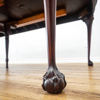 96-Inch Queen Anne Dining Table With 3 Leaves And 8 Chairs