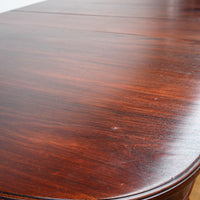 96-Inch Queen Anne Dining Table With 3 Leaves And 8 Chairs