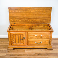 45-Inch W Hardwood Storage Chest with Organizer