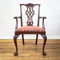 96-Inch Queen Anne Dining Table With 3 Leaves And 8 Chairs