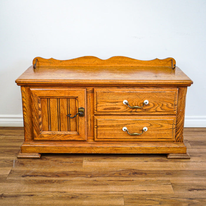 45-Inch W Hardwood Storage Chest with Organizer