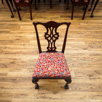 96-Inch Queen Anne Dining Table With 3 Leaves And 8 Chairs
