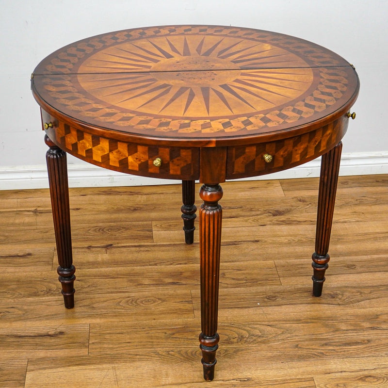 36-Inch Side Folding Round Game Table
