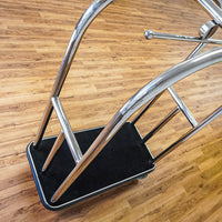 70-Inch Tall Chrome Luggage Cart