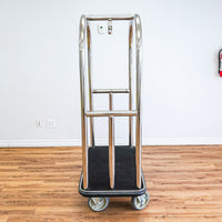 70-Inch Tall Chrome Luggage Cart