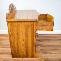 32-Inch W Hardwood Nightstand with 2-Door Cabinet & 1-Drawer