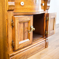 32-Inch W Hardwood Nightstand with 2-Door Cabinet & 1-Drawer