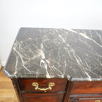 66-Inch Marble Top Antique Credenza