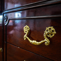 66-Inch Marble Top Antique Credenza