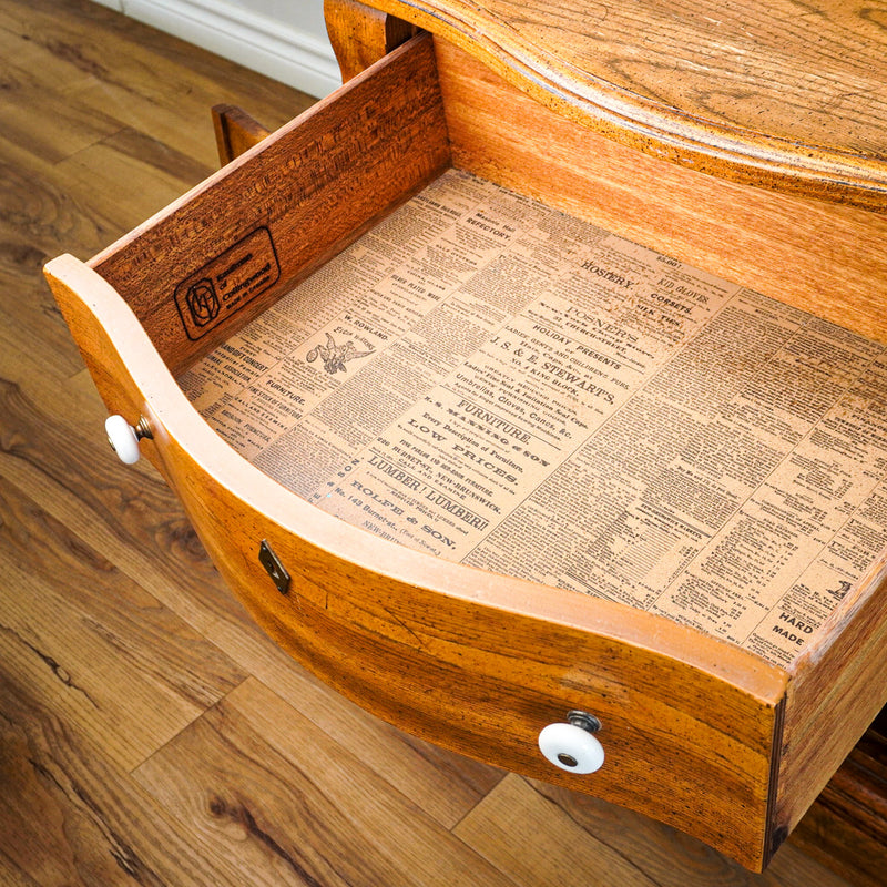 32-Inch W Hardwood Nightstand with 2-Door Cabinet & 1-Drawer