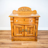 32-Inch W Hardwood Nightstand with 2-Door Cabinet & 1-Drawer