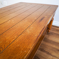 48-Inch W Hardwood Rectangular Coffee Table with Lower Shelf